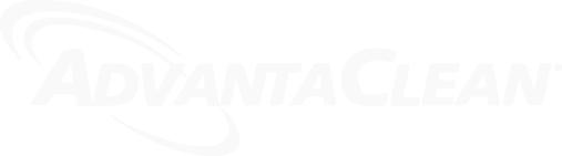 Whitie text logo stating AdvantaClean. 