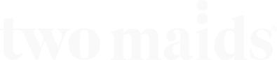 White text logo stating two maids.